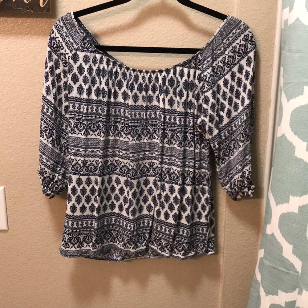 Off the shoulder shirt
